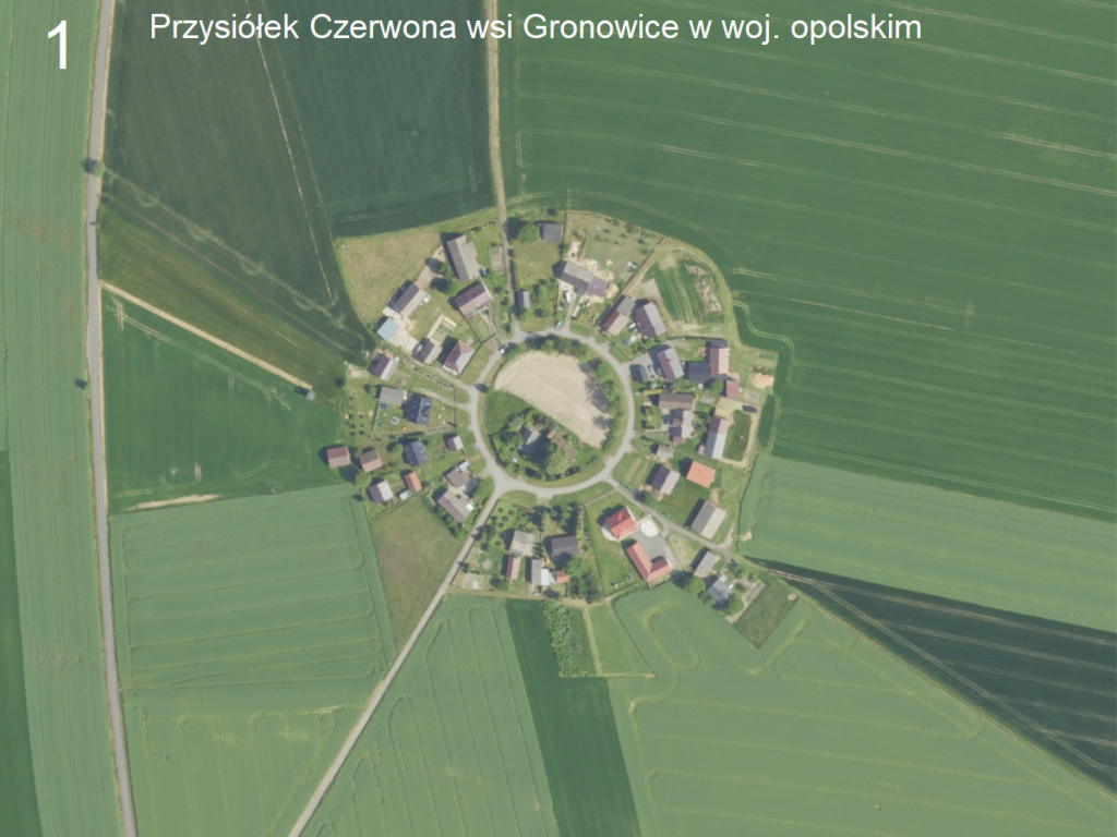 Przysiółek Czerwona wsi Gronowice w woj. opolskim